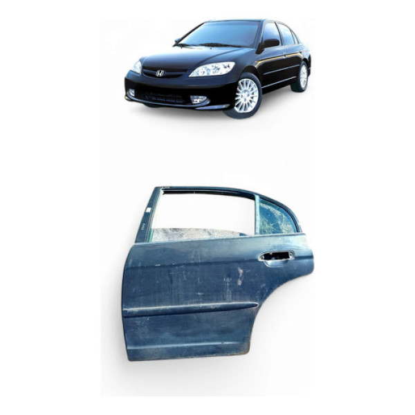 Porta Traseira Esquerda Civic 03/05 Original 14653