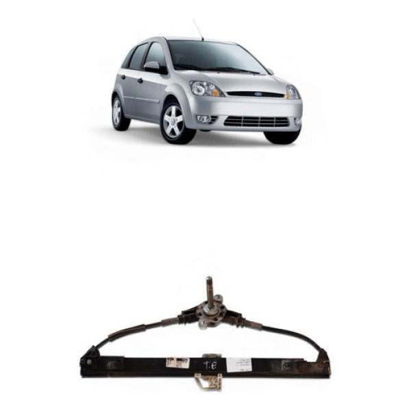 Máquina De Vidro Manual Traseira L/e Ford Fiesta 2004/05