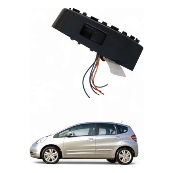 Botão Vidro Original Traseira Esquerda Honda Fit 2014