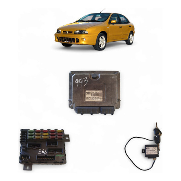 Kit Code Injeção Fiat Brava 1.6 2001/02 Iaw59fbt3